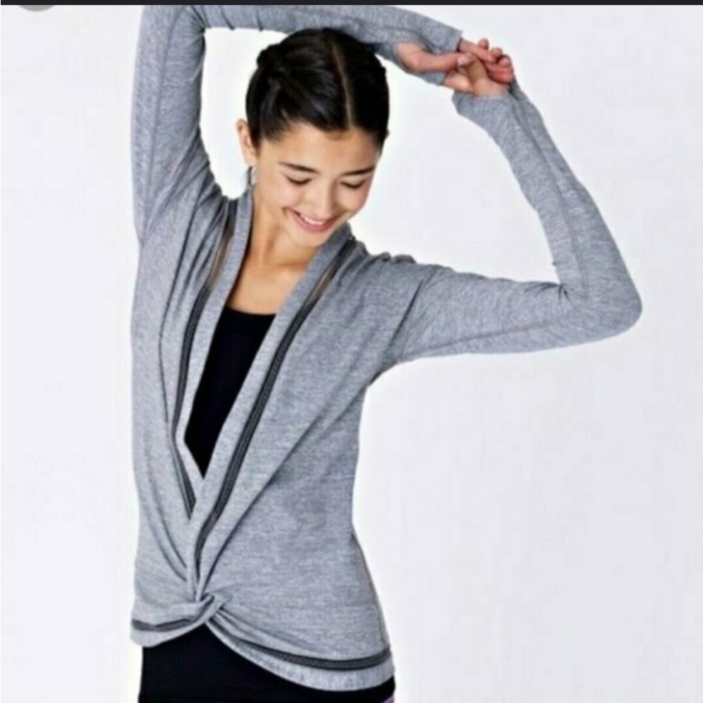 Lululemon Ivivva Own The Move Twist Front Knotted Top